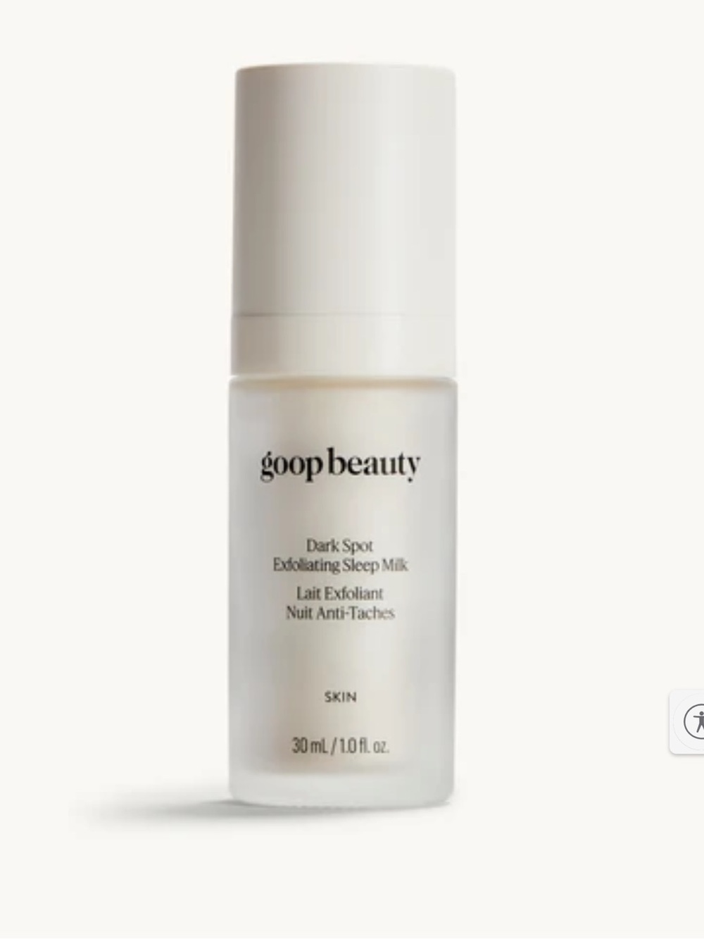 NWT goop beauty dark spot exfoliating sleep milk- 30 ml